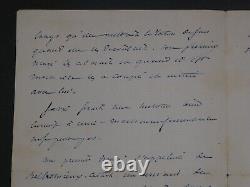 Alexandre Dumas Son - Autographed letter signed addressed to his father, 1852, 3 pages.