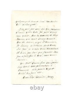 Alexandre Dumas (father) / Signed Autograph Letter / 1847 / Monte-Cristo / Novels