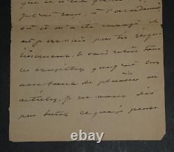 Alexandre Dumas son Autographed Letter of Thanks, 2 pages