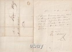 Alexandre Dumas writes to Victor Hugo, autograph letter signed, 1836