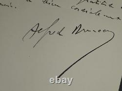 Alfred Bruneau Autographed Letter Signed The Attack of the Mill