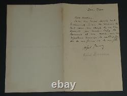 Alfred Bruneau Autographed Letter of Thanks