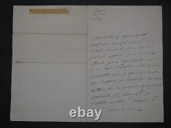 Alfred De Vigny, Writer Signed Autograph Letter, 1855, 3 Pages