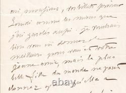 Alfred de Vigny: beautiful signed autograph letter, 1838
