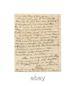 Alphonse Daudet / Autographed Letter Signed / Siege of Paris / Sedan / 1870