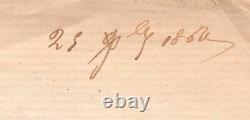 Alphonse Daudet, Writer, 1860, Autograph Letter Signed