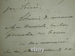 Alphonse De Lamartine Belle Letter Autograph Signee De 3 Pages