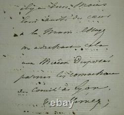 Alphonse De Lamartine Belle Letter Autograph Signee De 3 Pages
