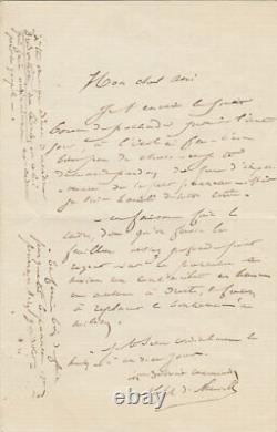 Alphonse De Neuville Signed Autograph Letter