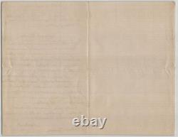 Alphonse Du Breuil Signed Autograph Letter Agriculture 1866