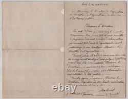 Alphonse Du Breuil Signed Autograph Letter Agriculture 1866