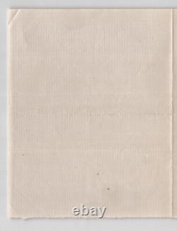Alphonse Duvernoy: Set of 5 Signed Autograph Letters