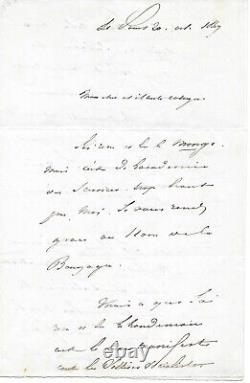 Alphonse de Lamartine Autographed Letter Signed Political Letter
