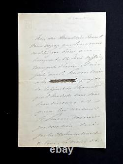 Alphonse de Lamartine beautiful signed autograph letter 1834 3 pages