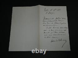 Ambroise Thomas Signed Autograph Letter 1862