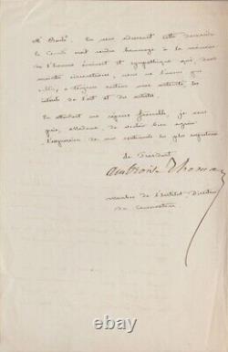 Ambrose Thomas Signed Letter