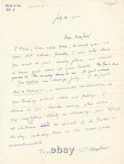 Amédée OZENFANT critiques the avant-gardes signed autograph letter