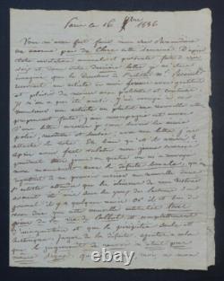 Amédée de BAST SIGNED AUTOGRAPH LETTER TO MR. BERAUDIERE, December 16, 1836