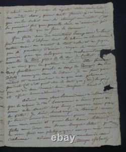 Amédée de BAST SIGNED AUTOGRAPH LETTER TO MR. BERAUDIERE, December 16, 1836