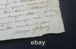 Amédée de BAST SIGNED AUTOGRAPH LETTER TO MR. BERAUDIERE, December 16, 1836