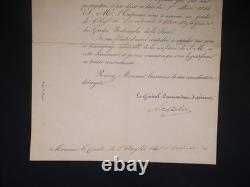 Anatole de LAWOESTINE Signed Letter - Autograph Count of l'Angle-Beaumanoir