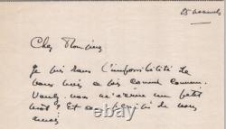 André Allard the Olive Poet SIGNED AUTOGRAPH LETTER