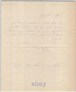 André Allard the Olive Poet SIGNED AUTOGRAPH LETTER