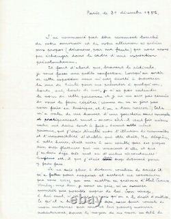 André Breton Signed Autograph Letter To Nelly Kaplan. At The Dawn Of Their Love