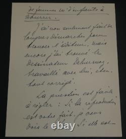 André DEMAISON, Writer AUTOGRAPH SIGNED LETTER to Louis BRUN 8 PAGES, 1933