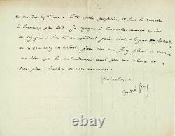 André GIDE Autographed Letter Signed to Marcel Jouhandeau. 1927