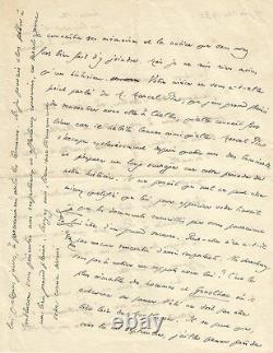 André Gide (1869.1951). Signed Autograph Letter To Her Cousin. 1930
