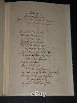 Andre Gide Poeme Autograph Sign Dedication To Francis Jammes In Shape Of Letter