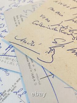 André MALRAUX / Signed Autograph Letters / Cat / Vilmorin / Travels / Gide