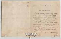 André Theuriet, autograph poem signed, October, autograph letter signed, 1877