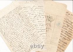 Anne Marie de MARGUERYE Countess HAUTEFEUILLE 11 signed autograph letters
