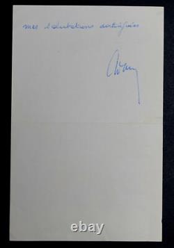Antoine Adam Signed Autograph Letter Theophile de Viau Paris 1967