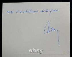 Antoine Adam Signed Autograph Letter Theophile de Viau Paris 1967