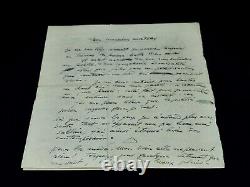 Antoine BOURDELLE Autographed letter signed on beauty 1924