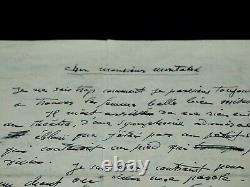 Antoine BOURDELLE Autographed letter signed on beauty 1924