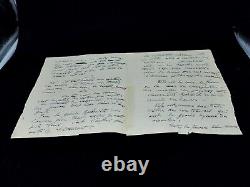 Antoine BOURDELLE Autographed letter signed on beauty 1924