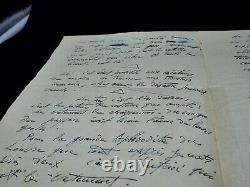 Antoine BOURDELLE Autographed letter signed on beauty 1924