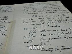 Antoine BOURDELLE Autographed letter signed on beauty 1924