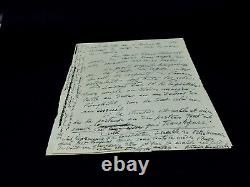 Antoine BOURDELLE Autographed letter signed on beauty 1924