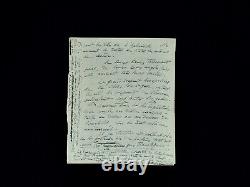 Antoine BOURDELLE Autographed letter signed on beauty 1924