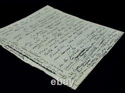 Antoine BOURDELLE Autographed letter signed on beauty 1924