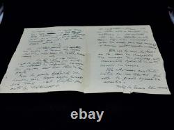 Antoine BOURDELLE signed autograph letter beauty 1924