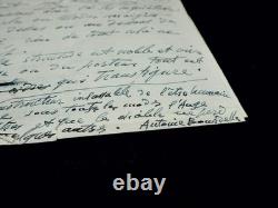 Antoine BOURDELLE signed autograph letter beauty 1924