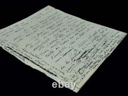 Antoine BOURDELLE signed autograph letter beauty 1924