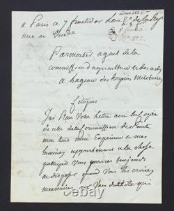 Antoine PARMENTIER Autographed letter signed to the Minister of Agriculture and the Minister of Public Health