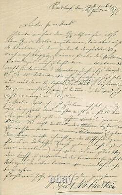 Anton Rubinstein Autograph Letter Signed 1876